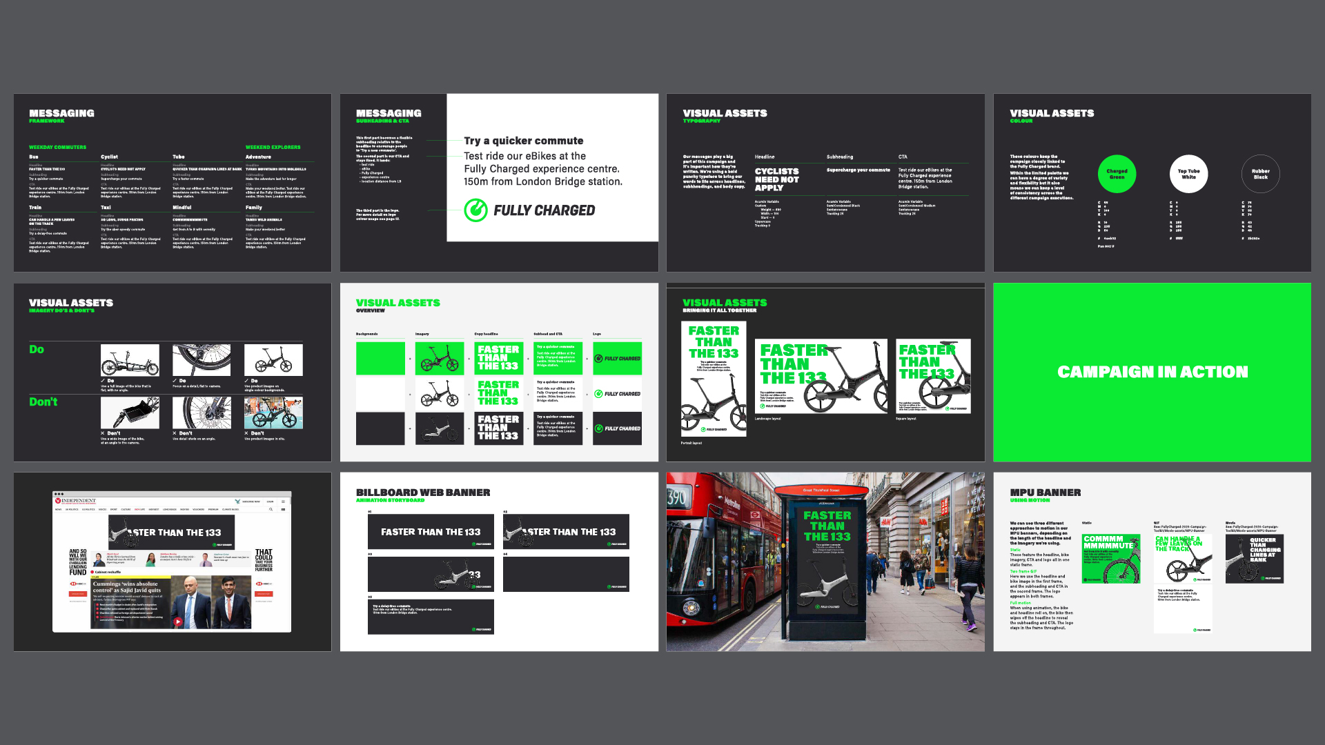 Campaign guidelines to help the client create media
