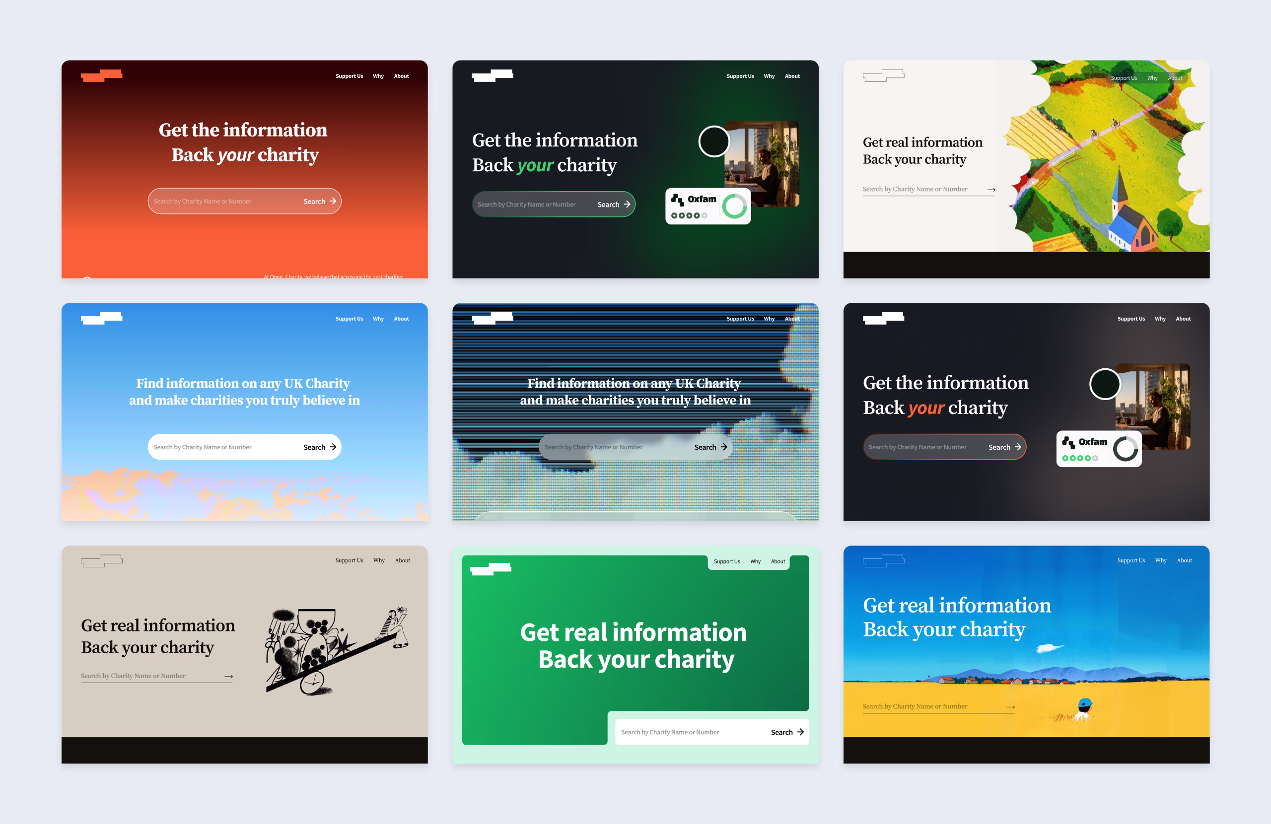 OpenCharity — finding the visual language
