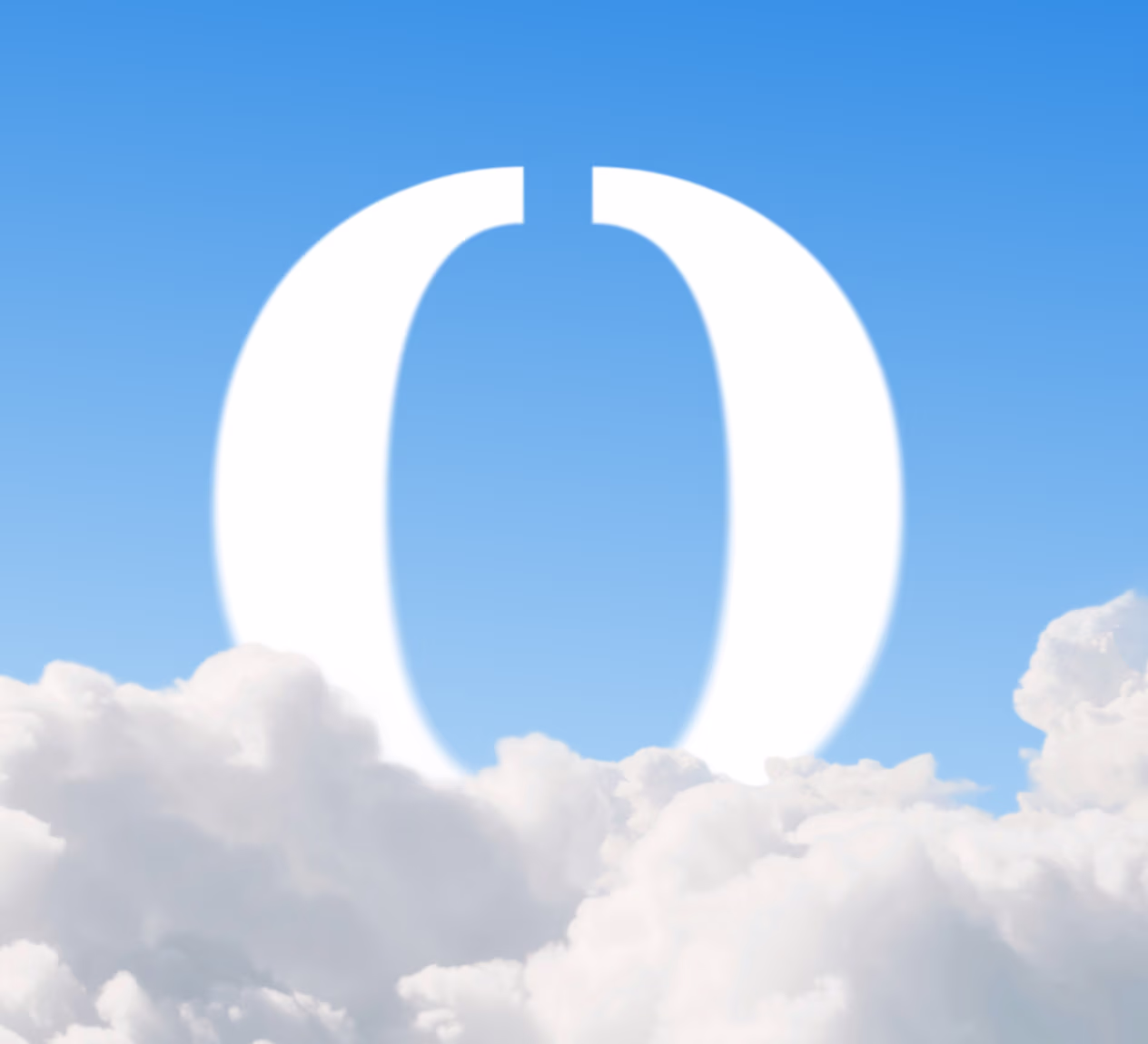 OpenCharity logo set against clouds